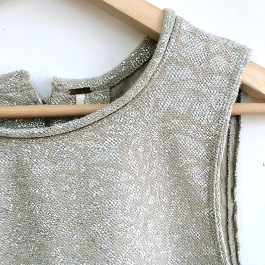 Free People Metallic Crop - size Small