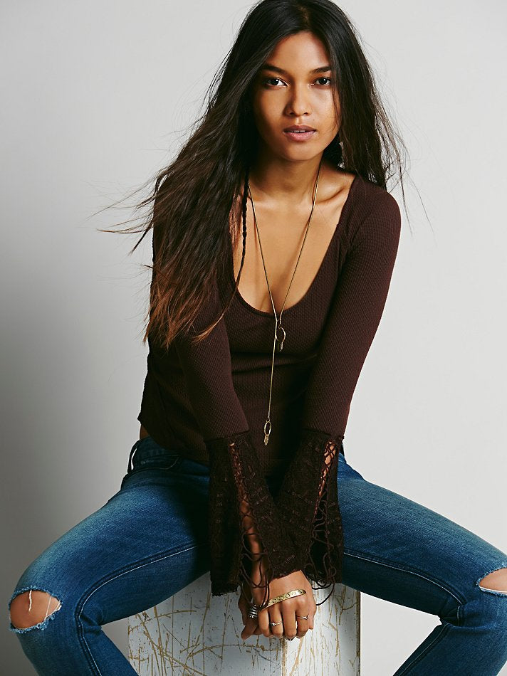 Free People Thermal with Juliet Cuff - size Large