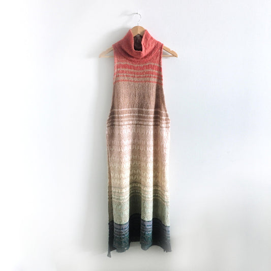 Free People Rose Gold Rainbow Tunic - size Medium