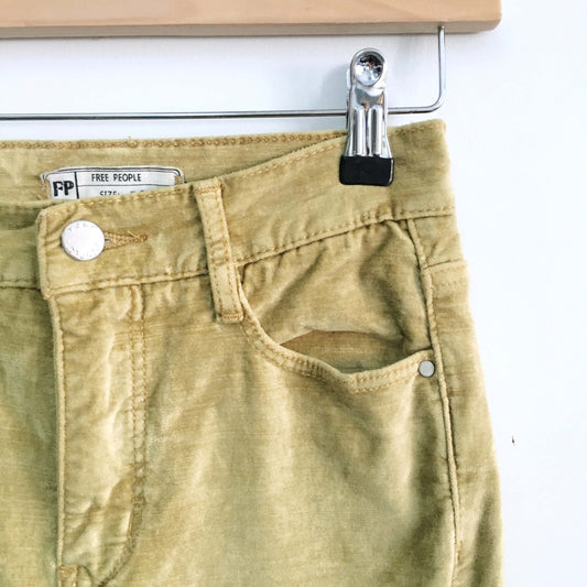 Free People Cyndi Velvet Skinny Jeans - size 25