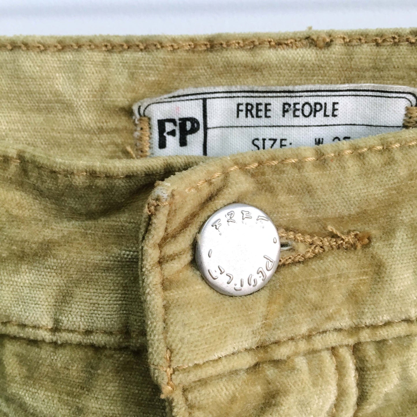 Free People Cyndi Velvet Skinny Jeans - size 25