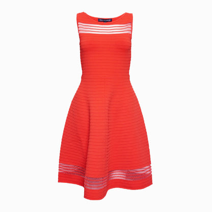 French Connection Tobey Crepe Mini Skater Dress - size Small