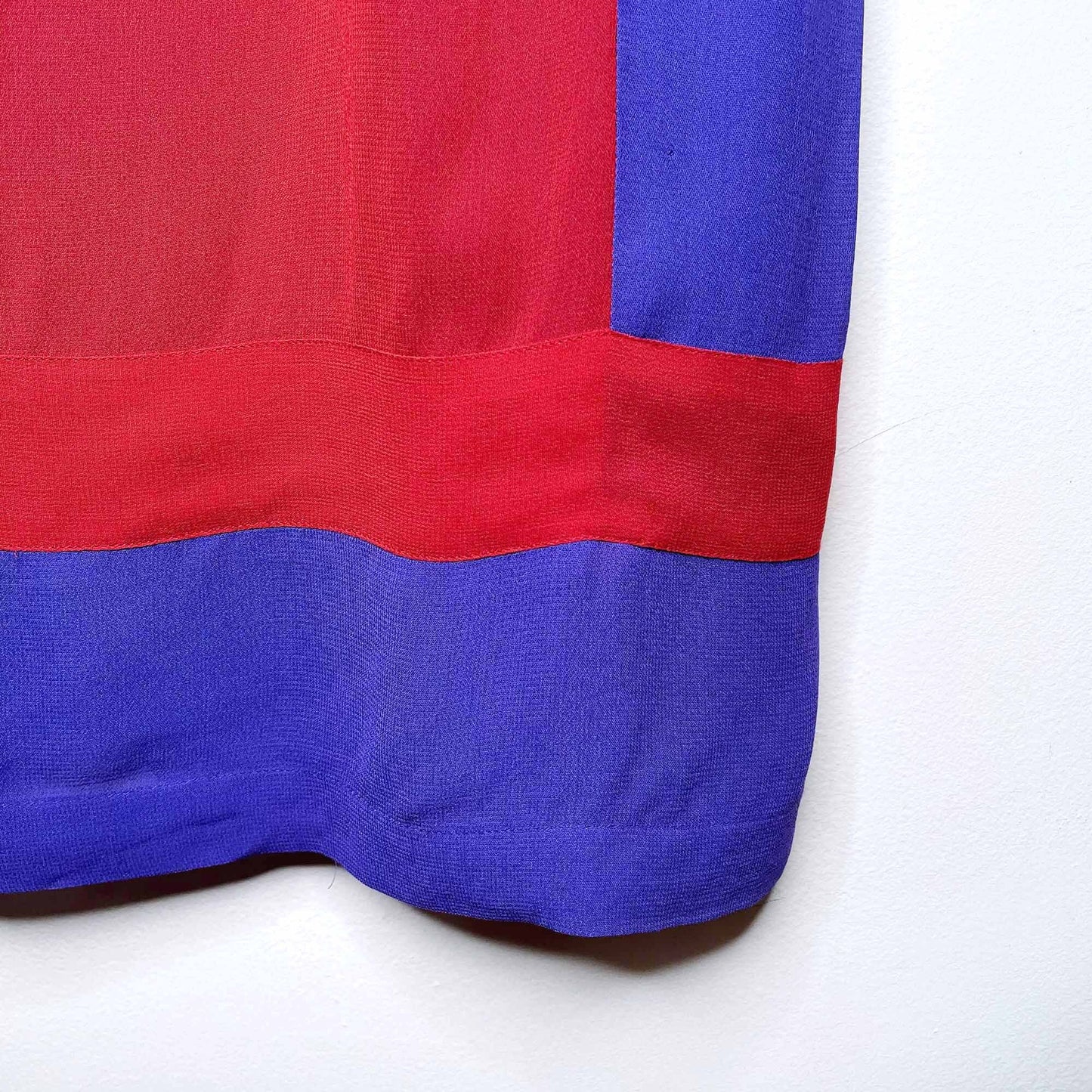 French Connection chiffon colour block shift dress - size 4