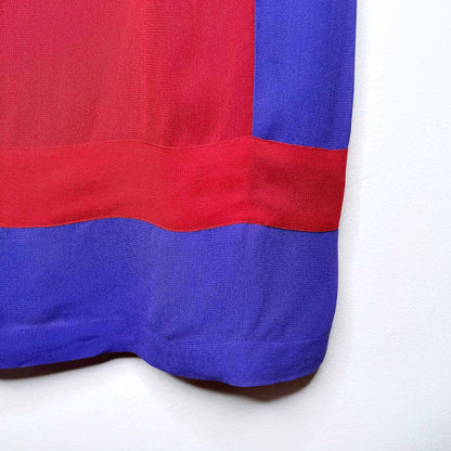 French Connection chiffon colour block shift dress - size 4