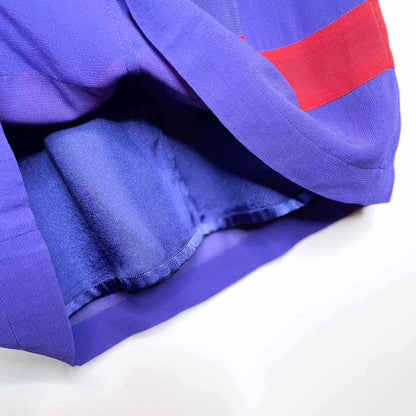 French Connection chiffon colour block shift dress - size 4