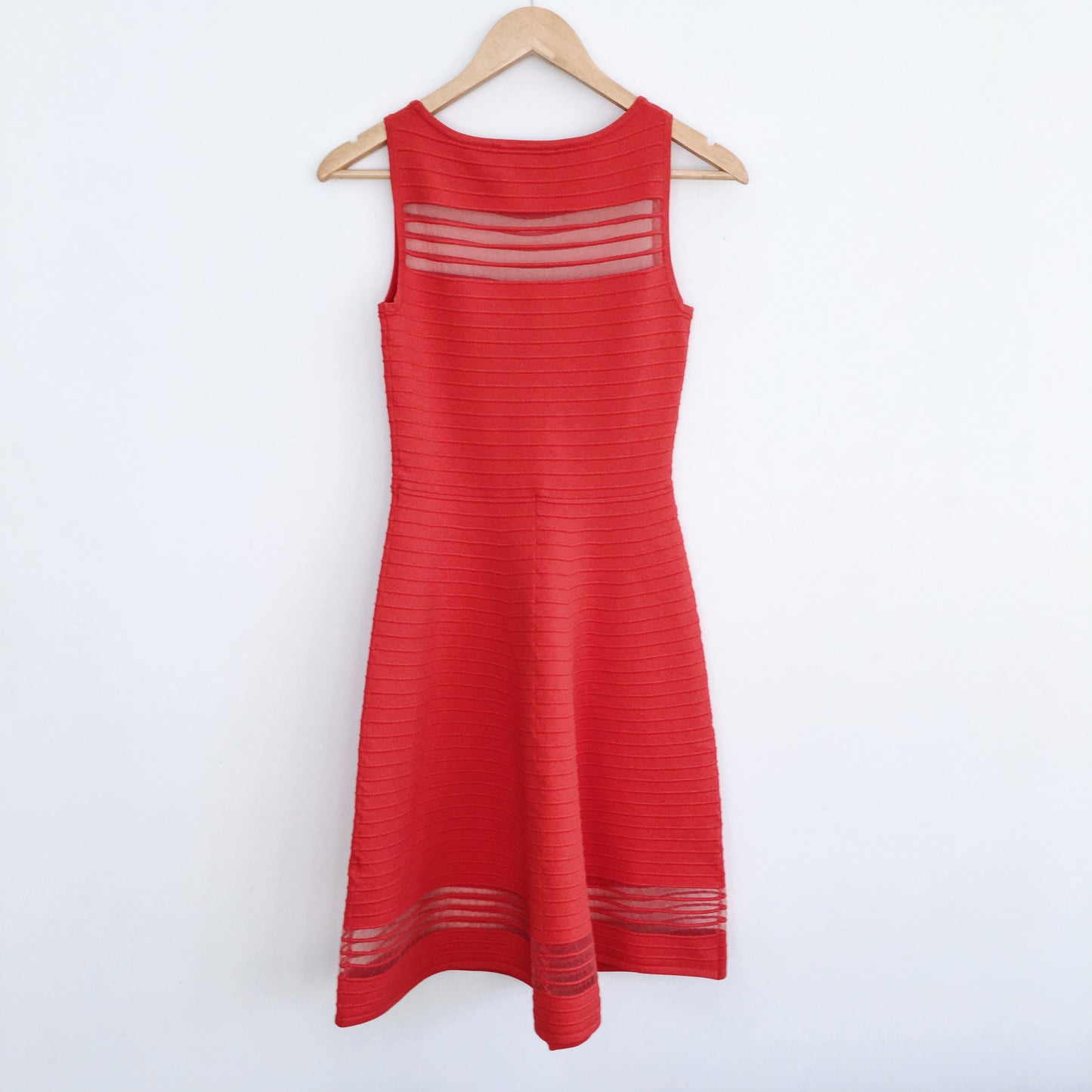 French Connection Tobey Crepe Mini Skater Dress - size Small