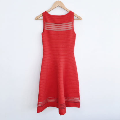 French Connection Tobey Crepe Mini Skater Dress - size Small