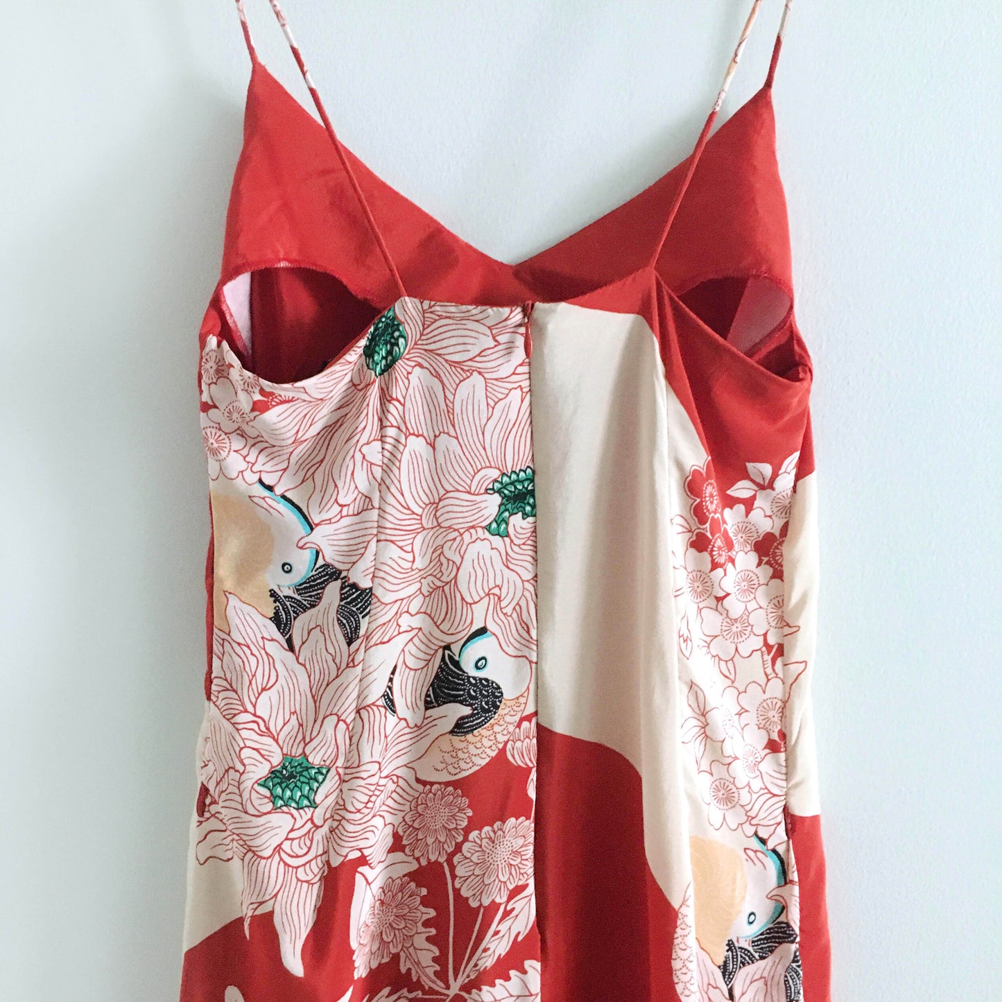 French Connection waterlily oriental slip dress - size Small