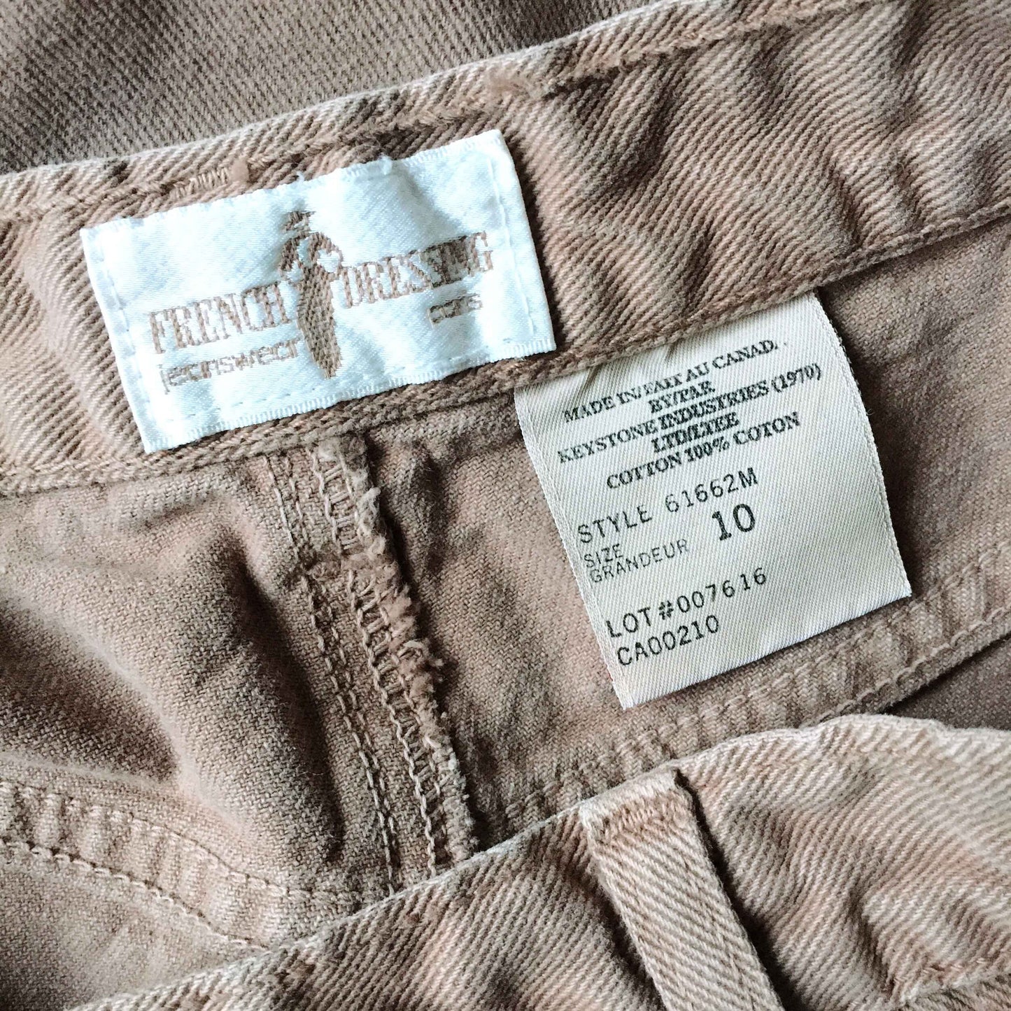 Vintage French Dressing high-waisted denim skirt - size 10