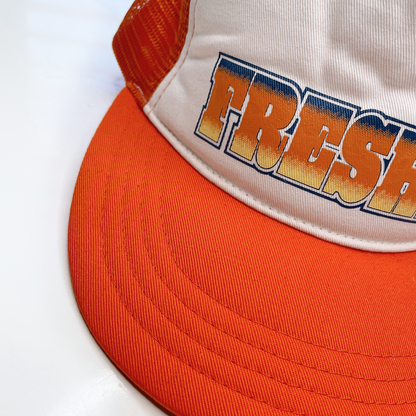 freshie orange trucker hat