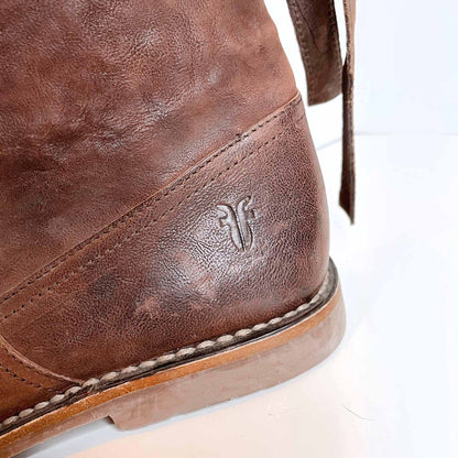 frye over the knee OTK natural leather riding boots - size 8.5