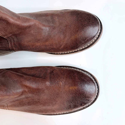 frye over the knee OTK natural leather riding boots - size 8.5