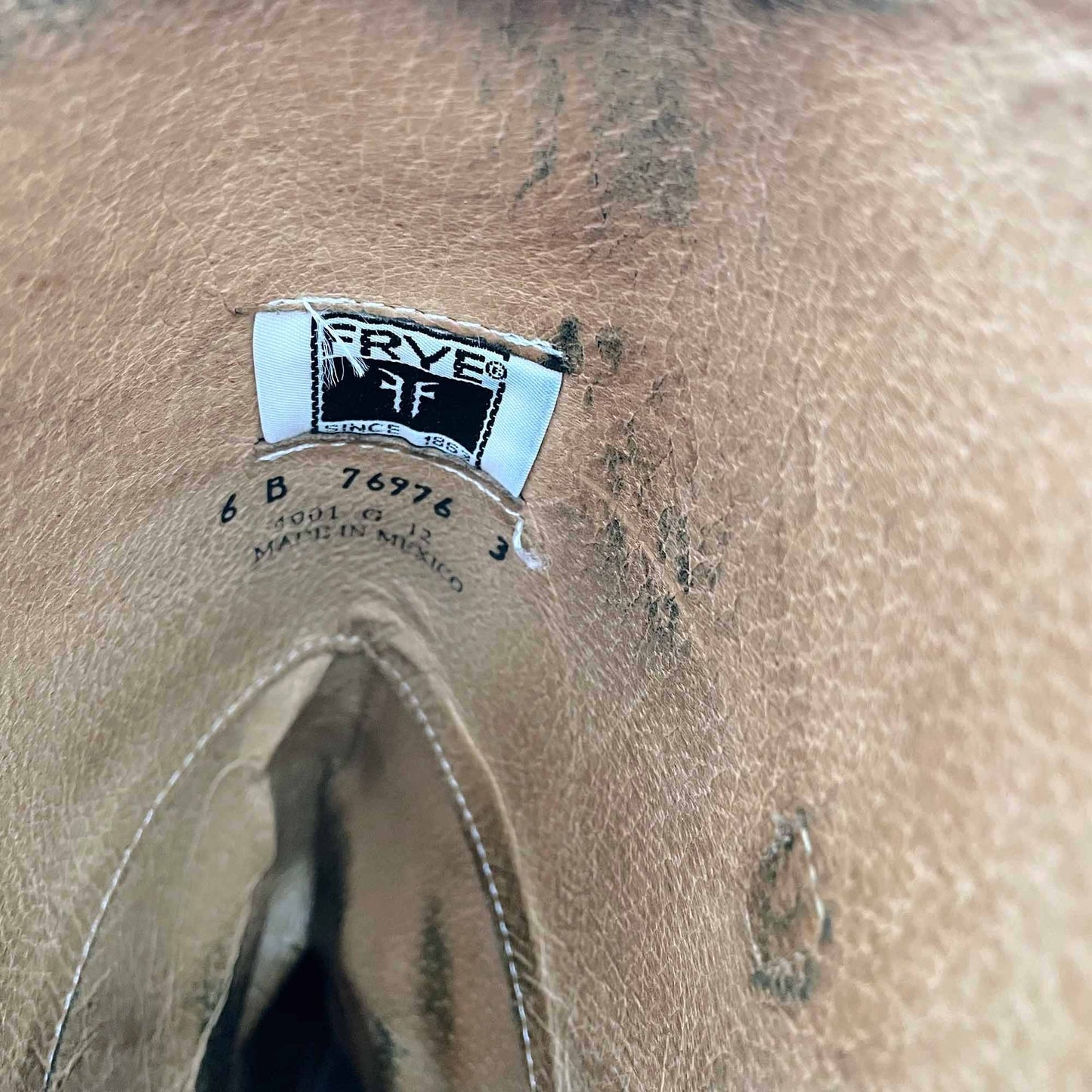 frye lindsay plate burnt red leather riding boot - size 6