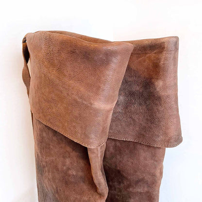 frye over the knee OTK natural leather riding boots - size 8.5