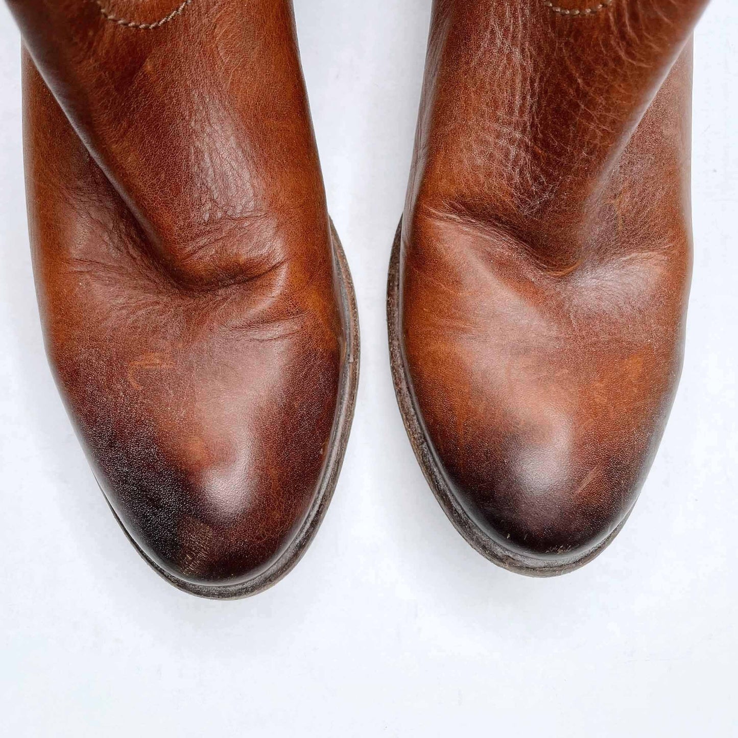 Frye leather short heeled western bootie - size 8