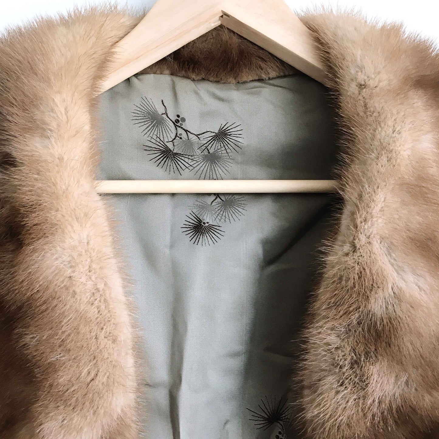 Vintage 50's mink fur wedding cape - OS