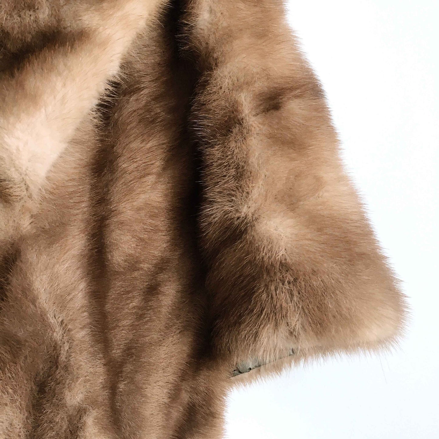 Vintage 50's mink fur wedding cape - OS