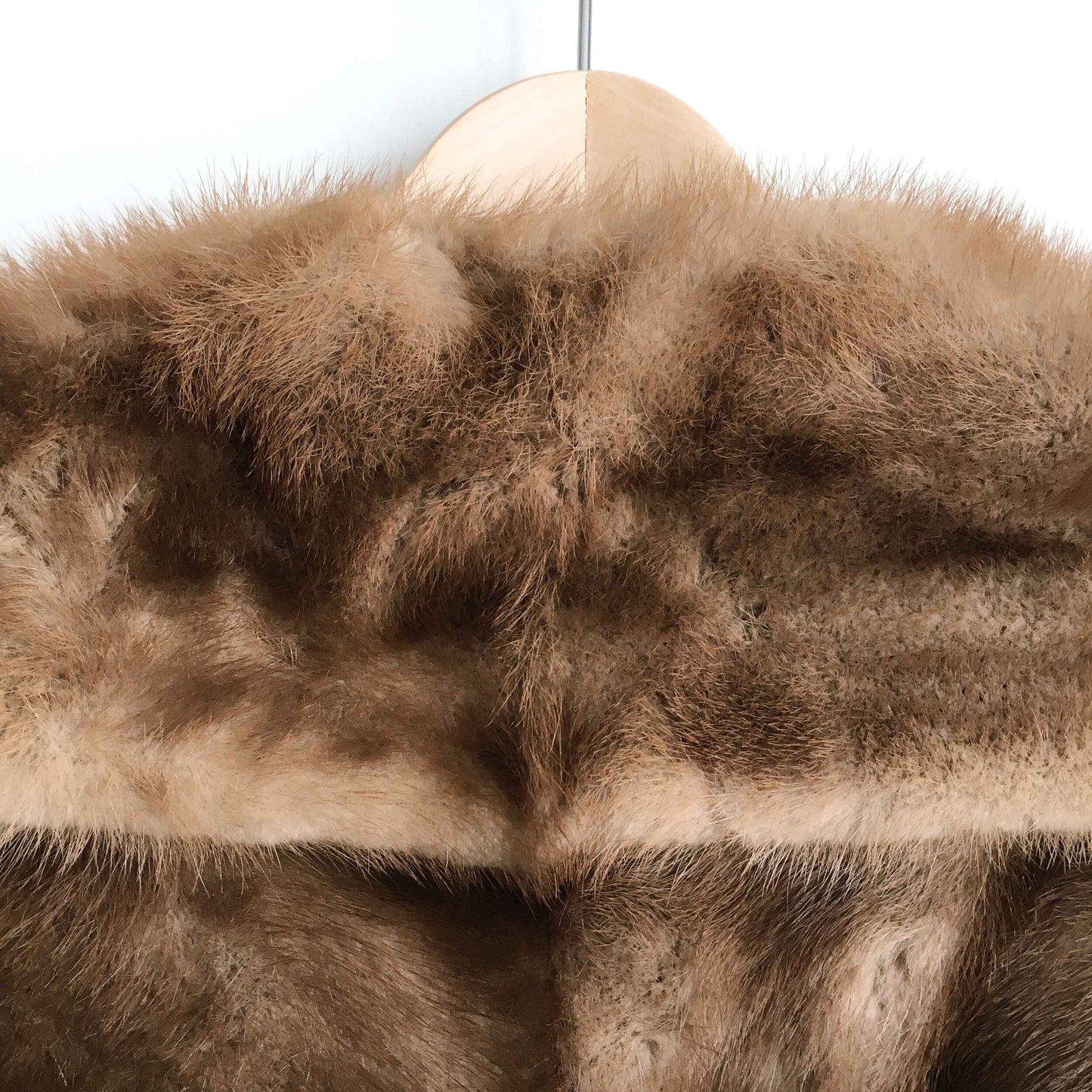 Vintage 50's mink fur wedding cape - OS