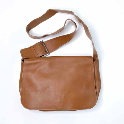 furla tan leather crossbody messenger bag