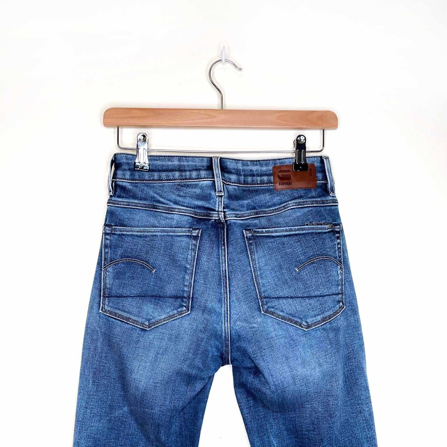 nwt g star raw 3301 high rise flare jeans - size 27