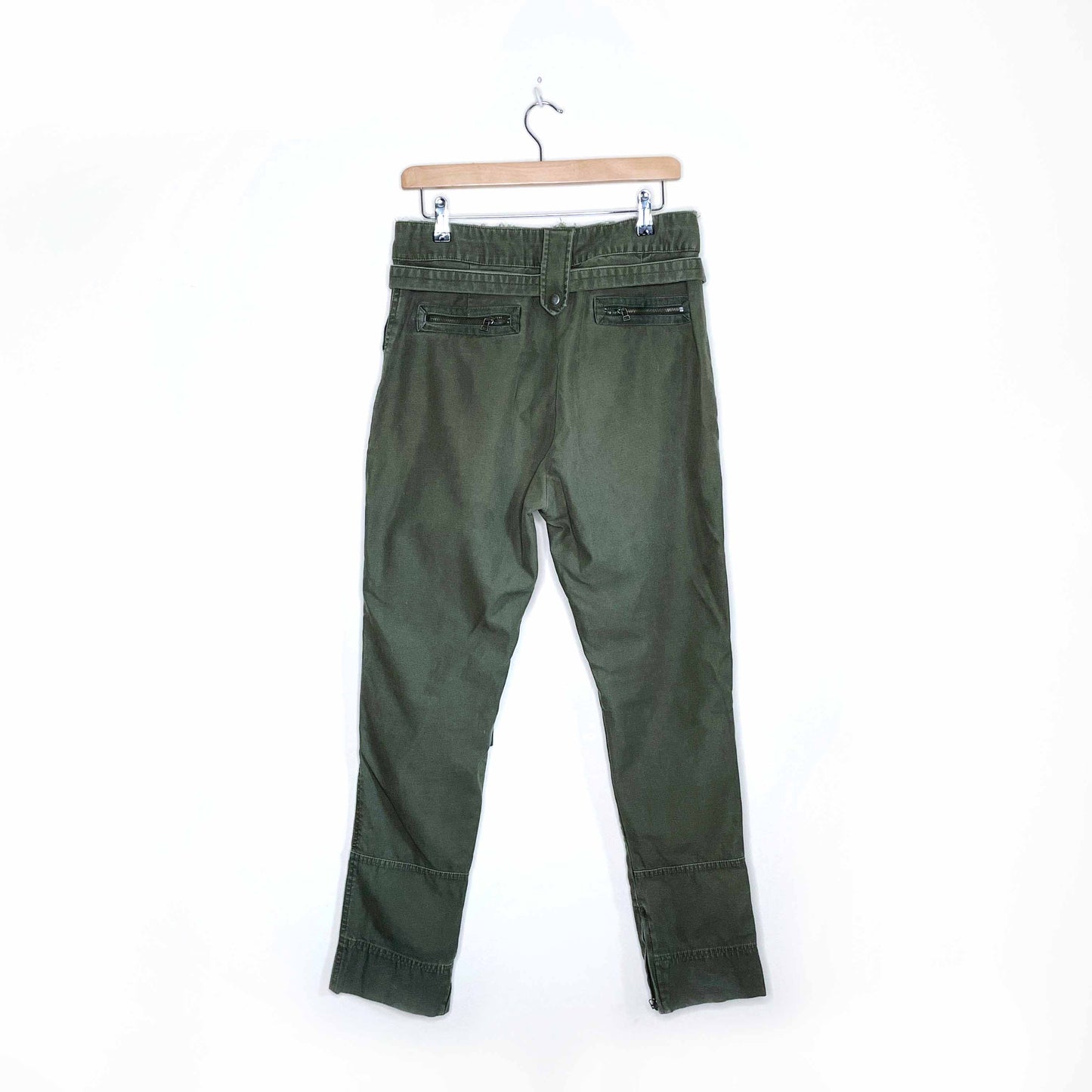 valentino for gap belted tie waist utility pants - size 8