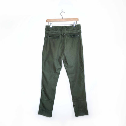 valentino for gap belted tie waist utility pants - size 8