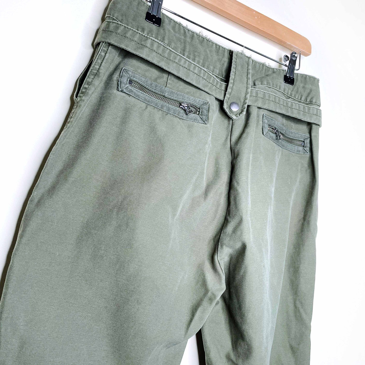 valentino for gap belted tie waist utility pants - size 8