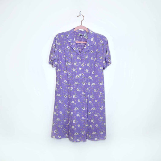 vintage 90's gap floral shirt dress - size small