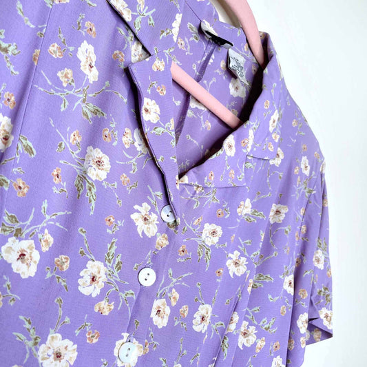 vintage 90's gap floral shirt dress - size small