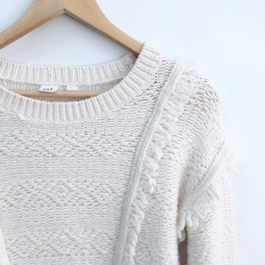 GAP Fringe Knit Sweater - size Medium