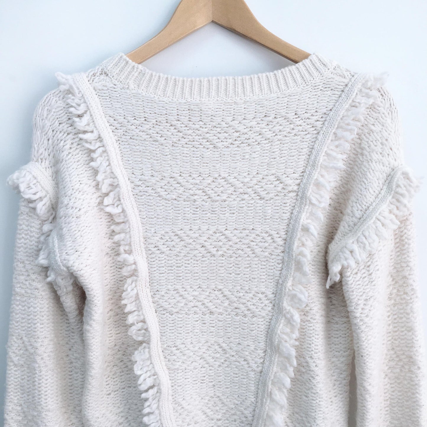 GAP Fringe Knit Sweater - size Medium