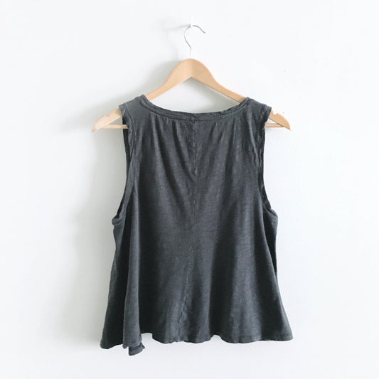 GAP marled high neck muscle slub tank - size Medium