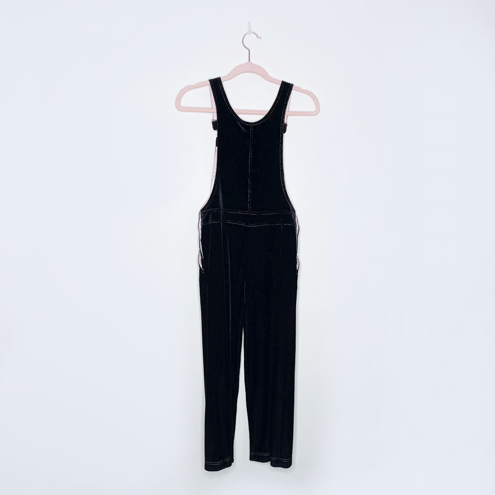 junior gaultier black velour overalls - size 10A