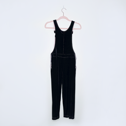 junior gaultier black velour overalls - size 10A