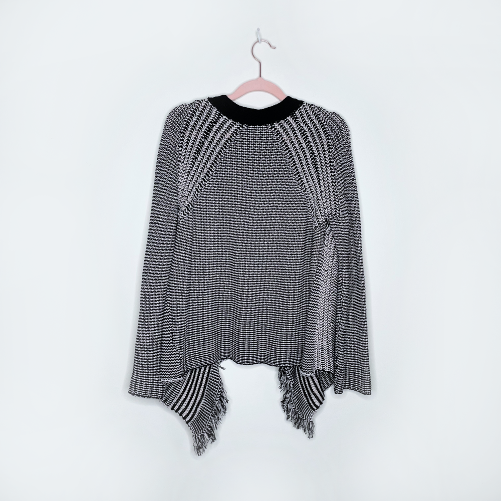 gerard darel open fringe cardigan sweater - size 3