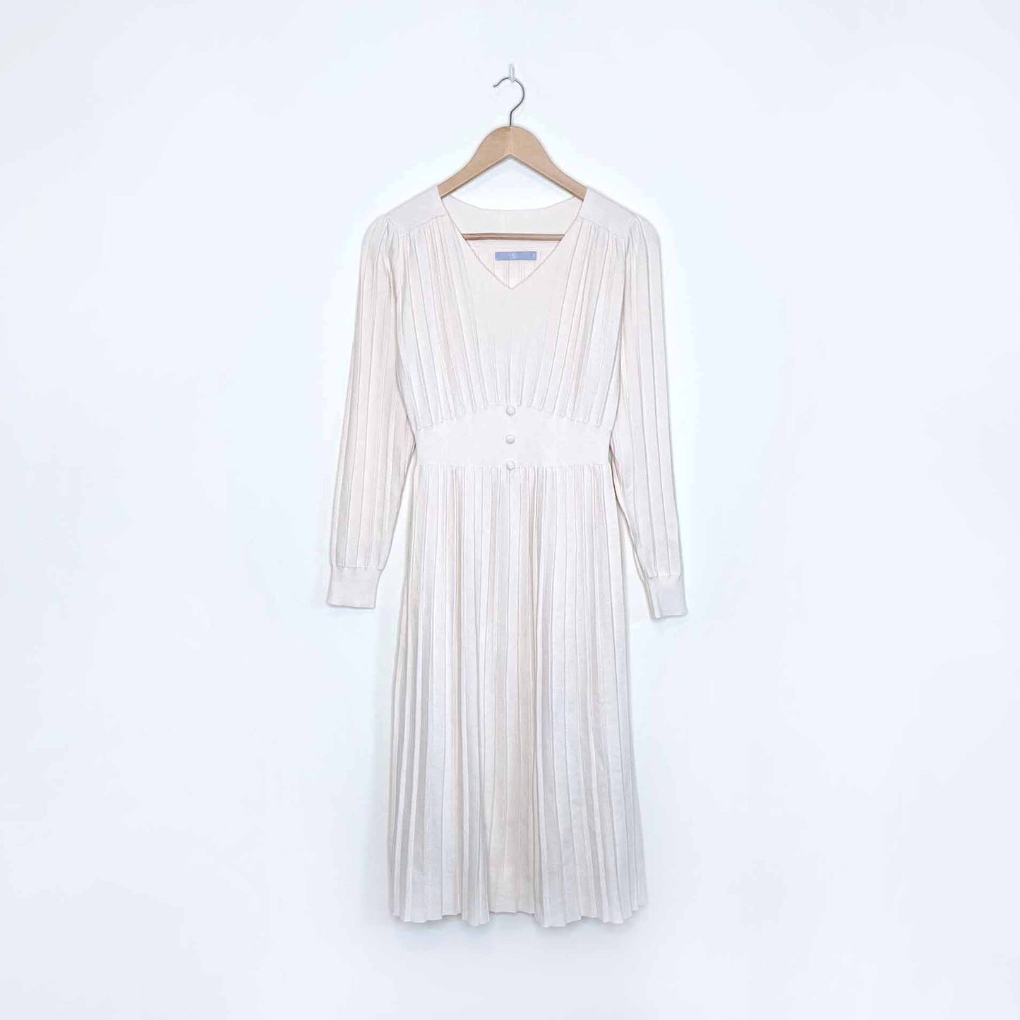 gg house accordion knit sweater dress - size medium