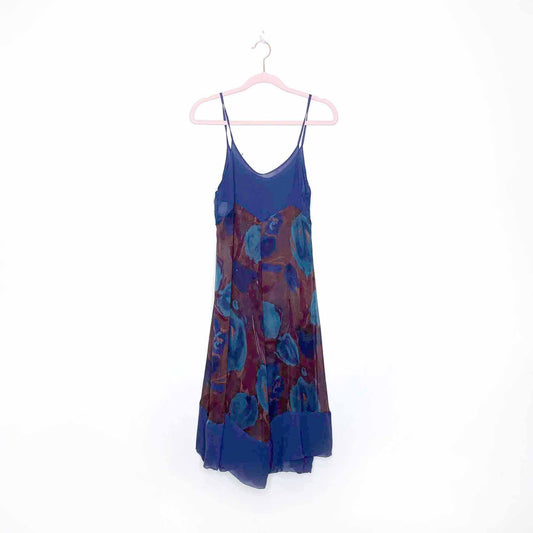 vintage romeo gigli silk chiffon slip dress - size 44