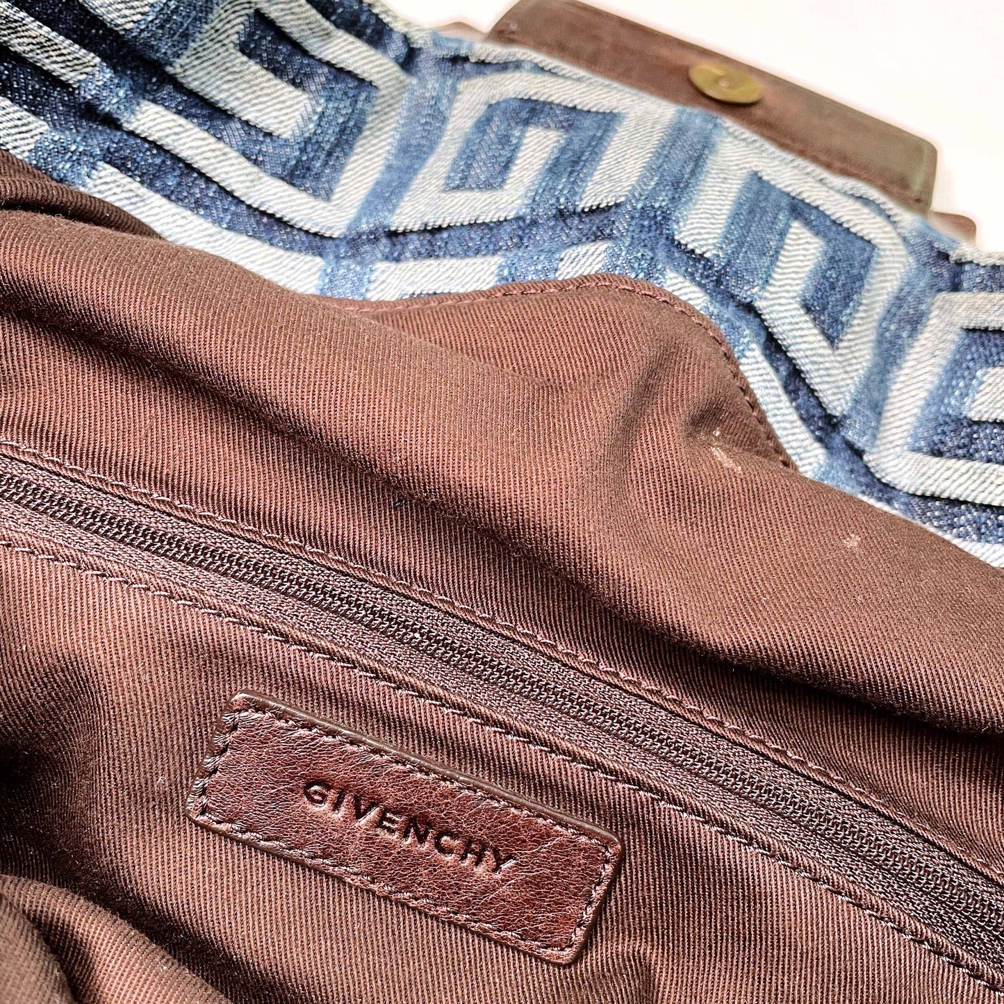 givenchy denim monogram handbag