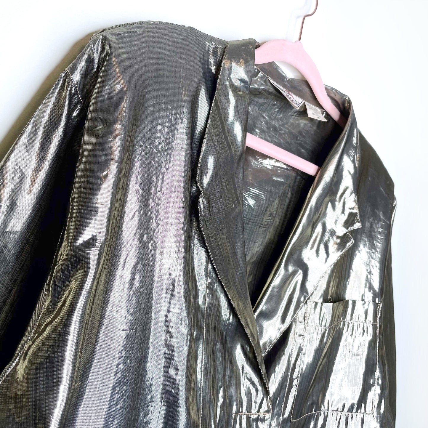 vintage body focus gold metallic jacket - size medium