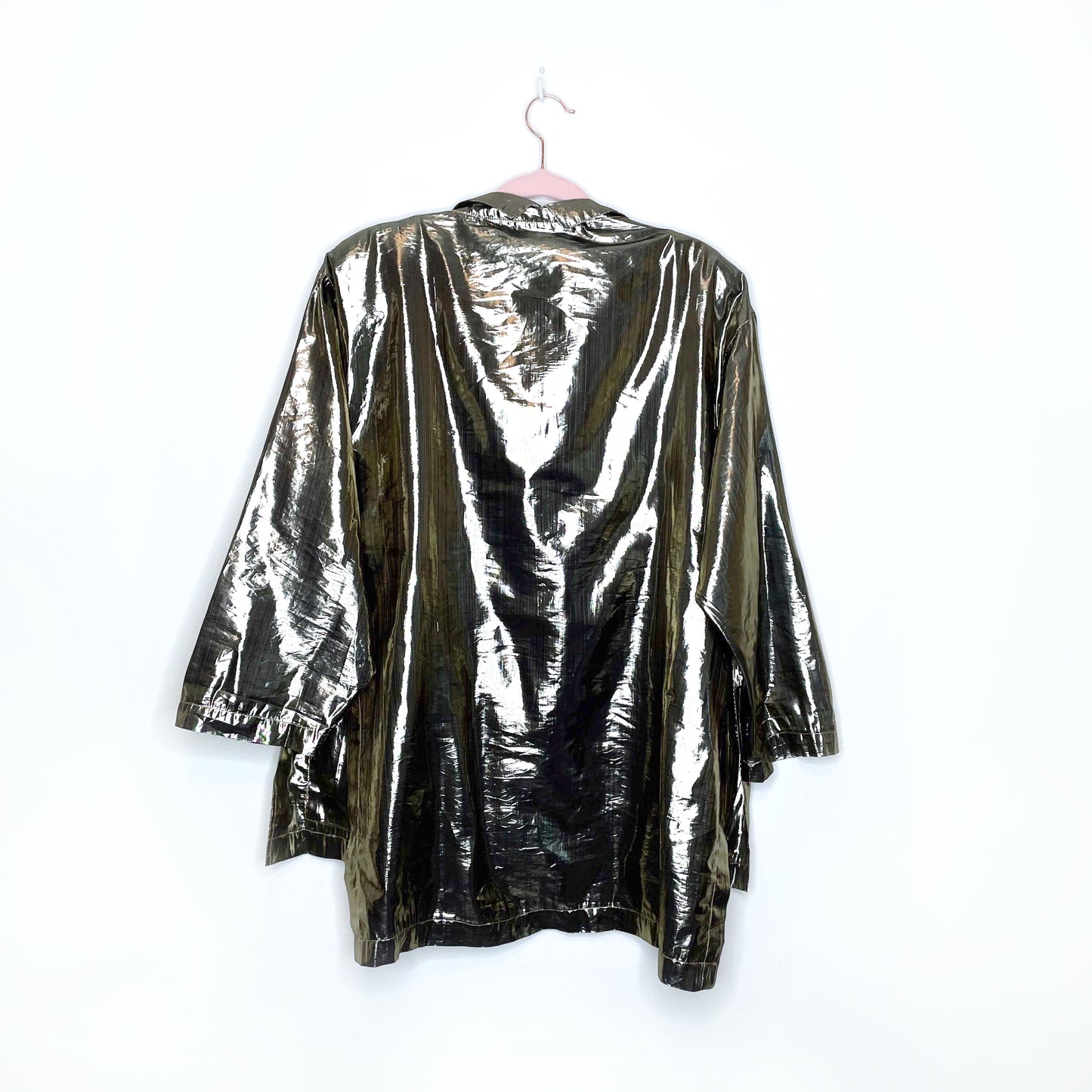 vintage body focus gold metallic jacket - size medium