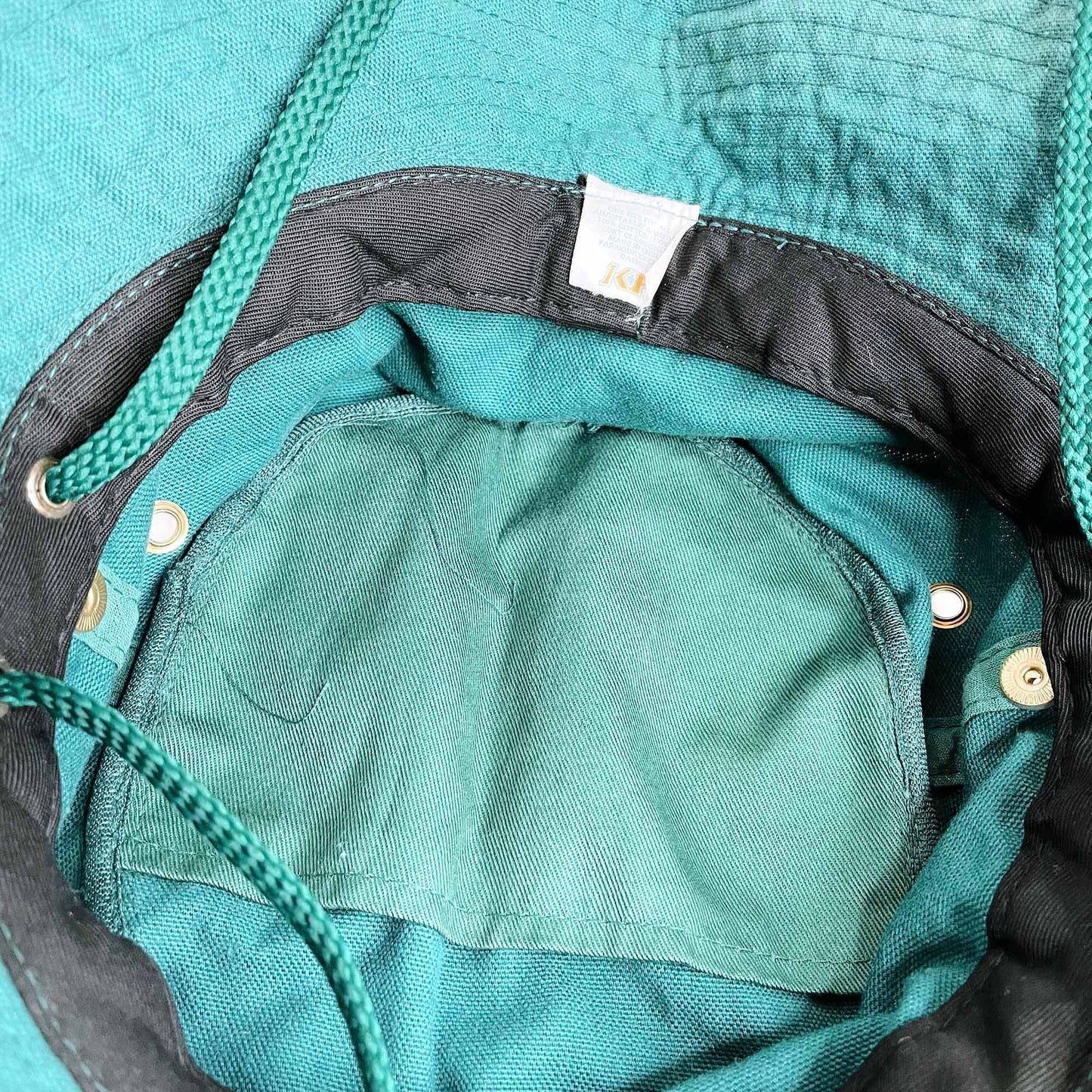 vintage kp cotton side snap outdoors bucket hat - o/s
