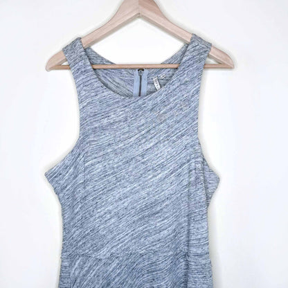grey state apparel heather melange high neck summer dress - size large