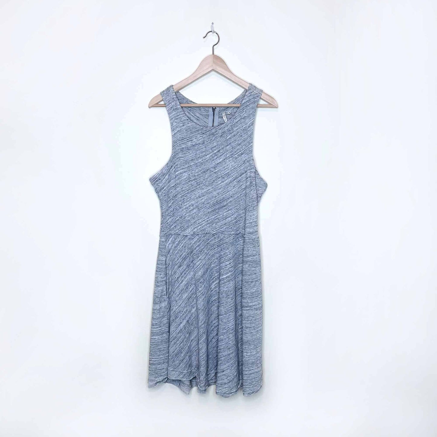 grey state apparel heather melange high neck summer dress - size large
