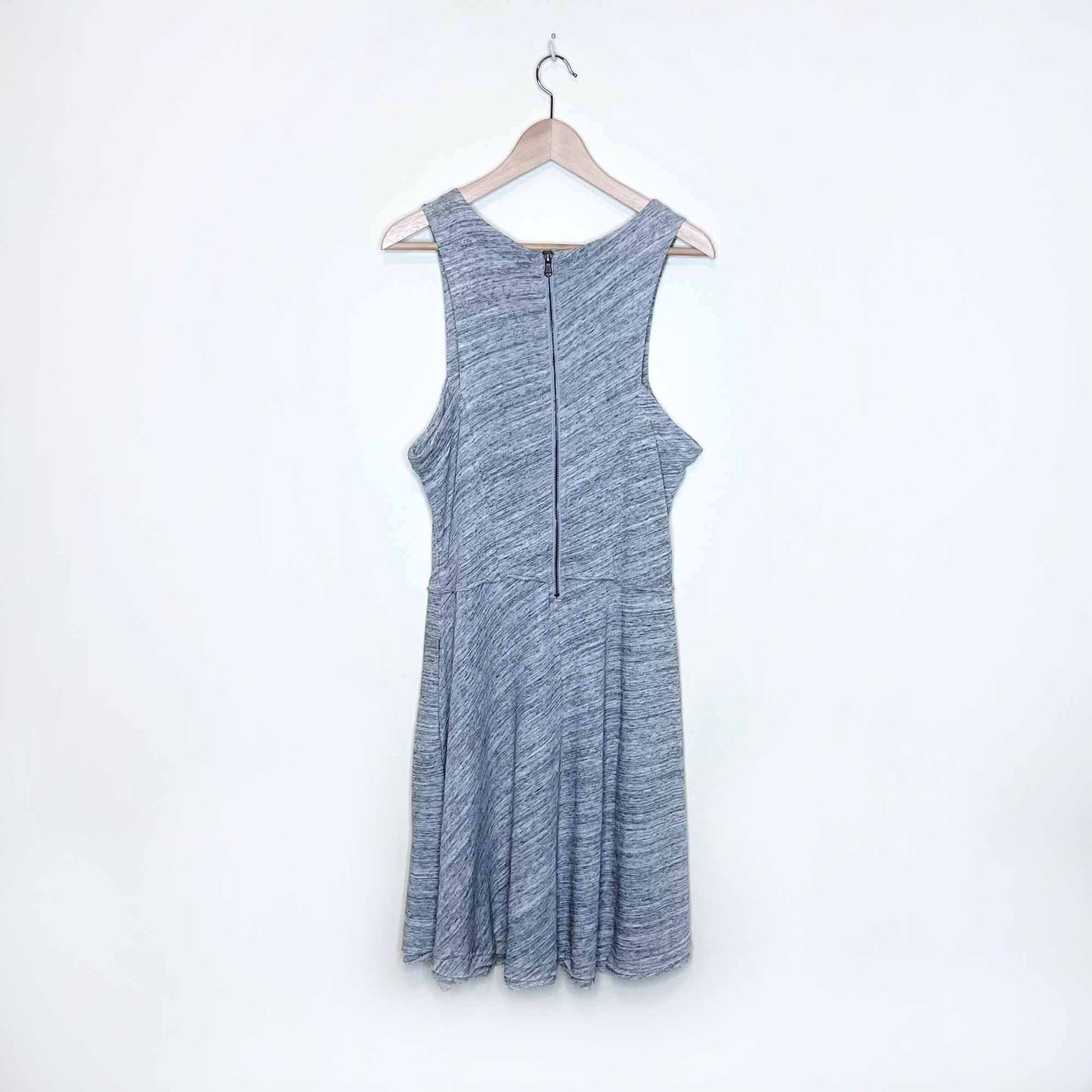 grey state apparel heather melange high neck summer dress - size large