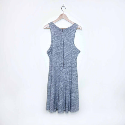 grey state apparel heather melange high neck summer dress - size large
