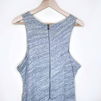 grey state apparel heather melange high neck summer dress - size large