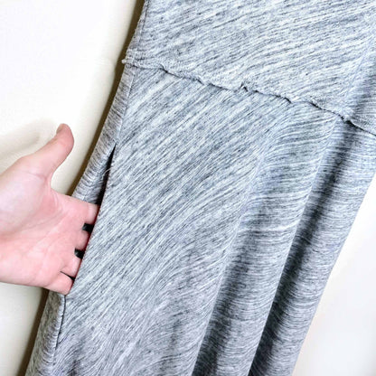 grey state apparel heather melange high neck summer dress - size large