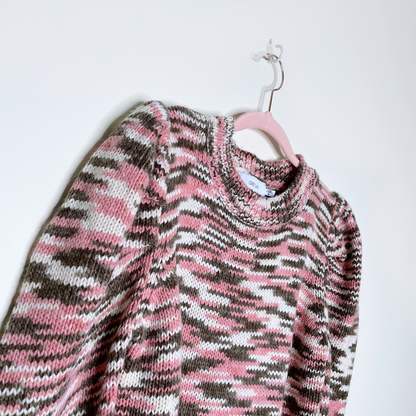 greylin serena marled puff sleeve sweater - size medium