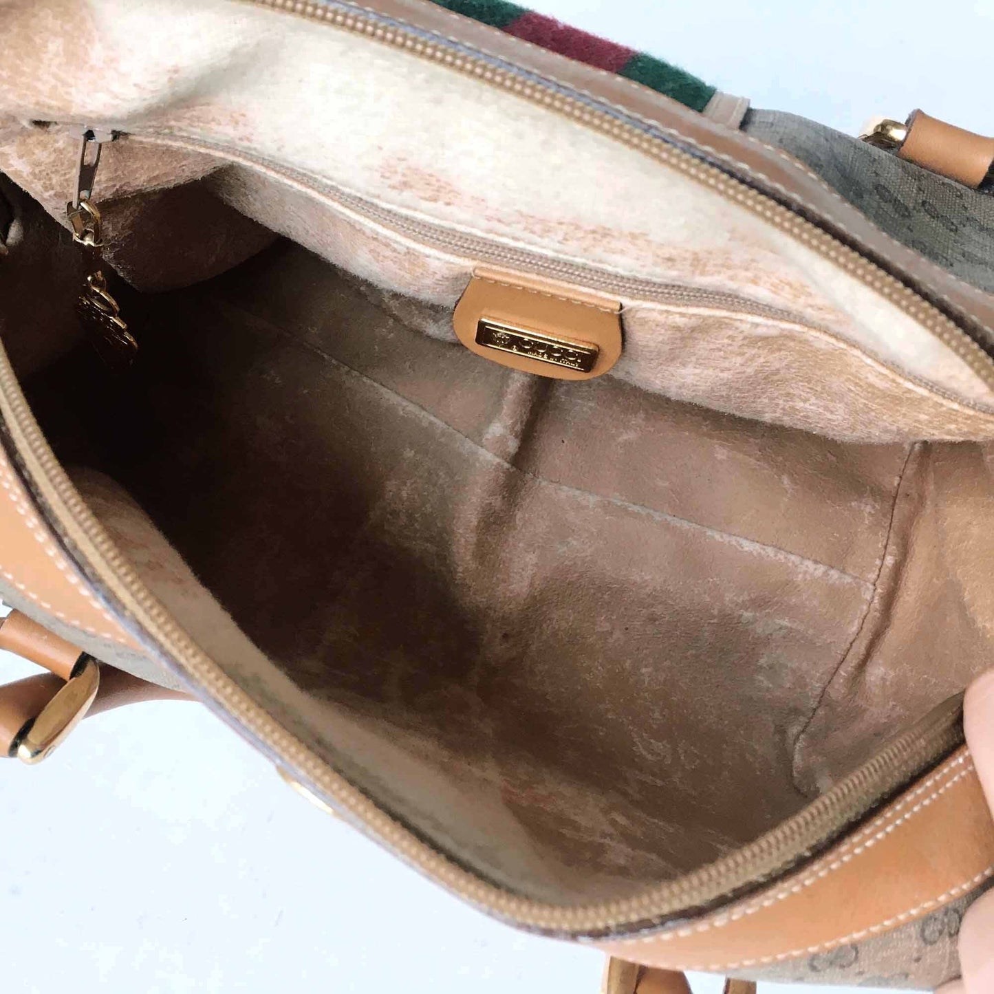 Gucci Boston web GG monogram bag