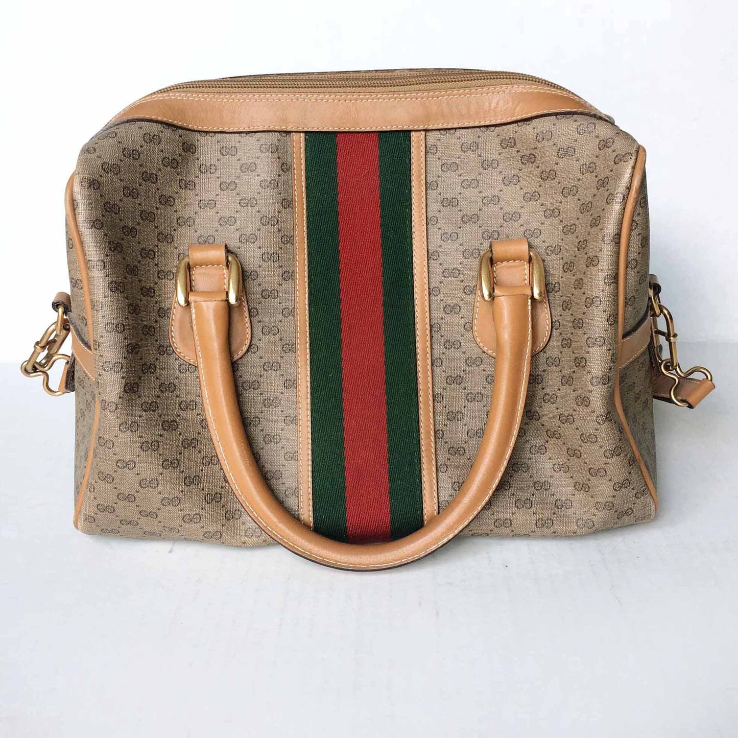 Gucci Boston web GG monogram bag